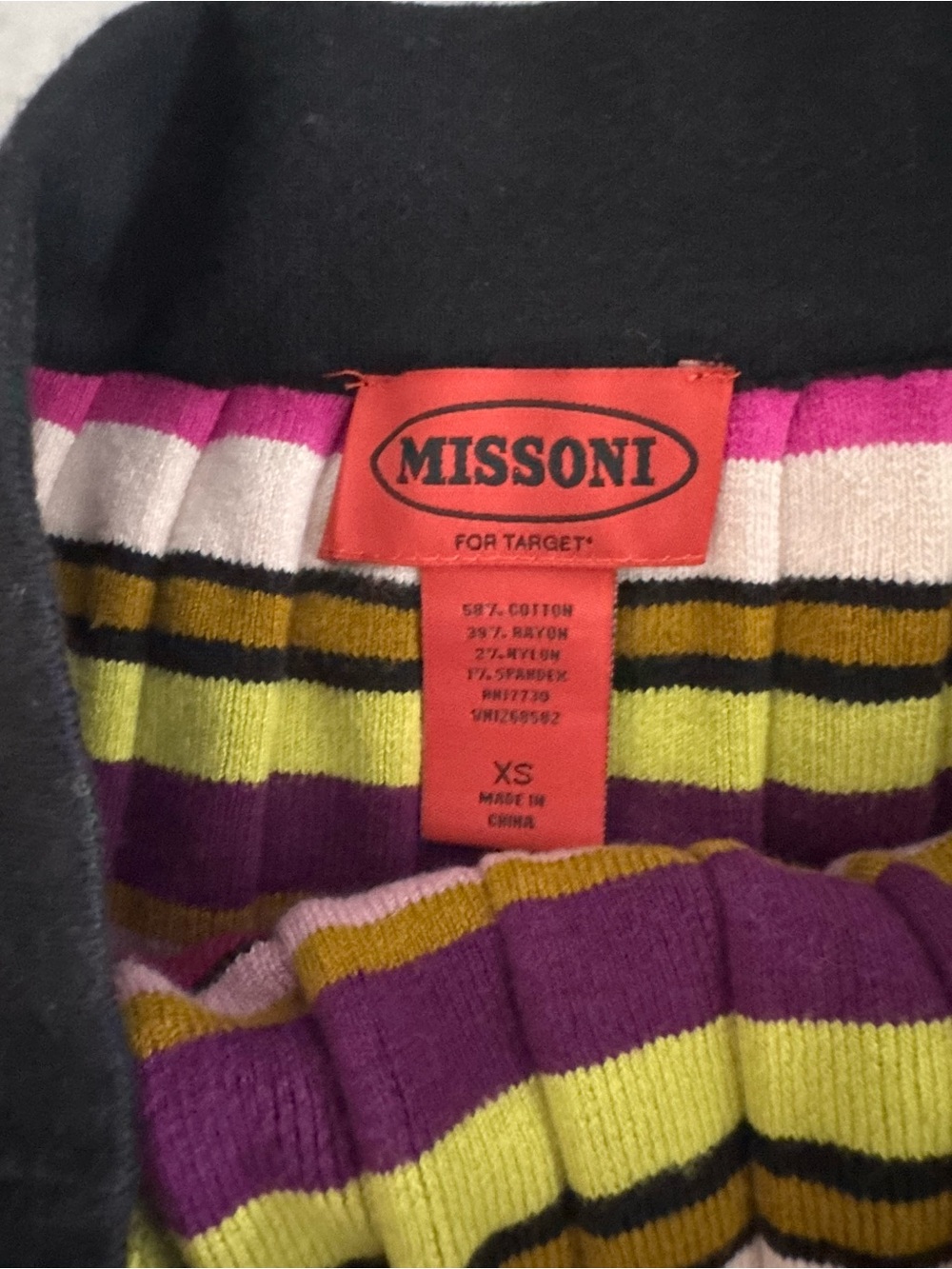 Missoni for Target Ribbed Stripe Knit Skirt
